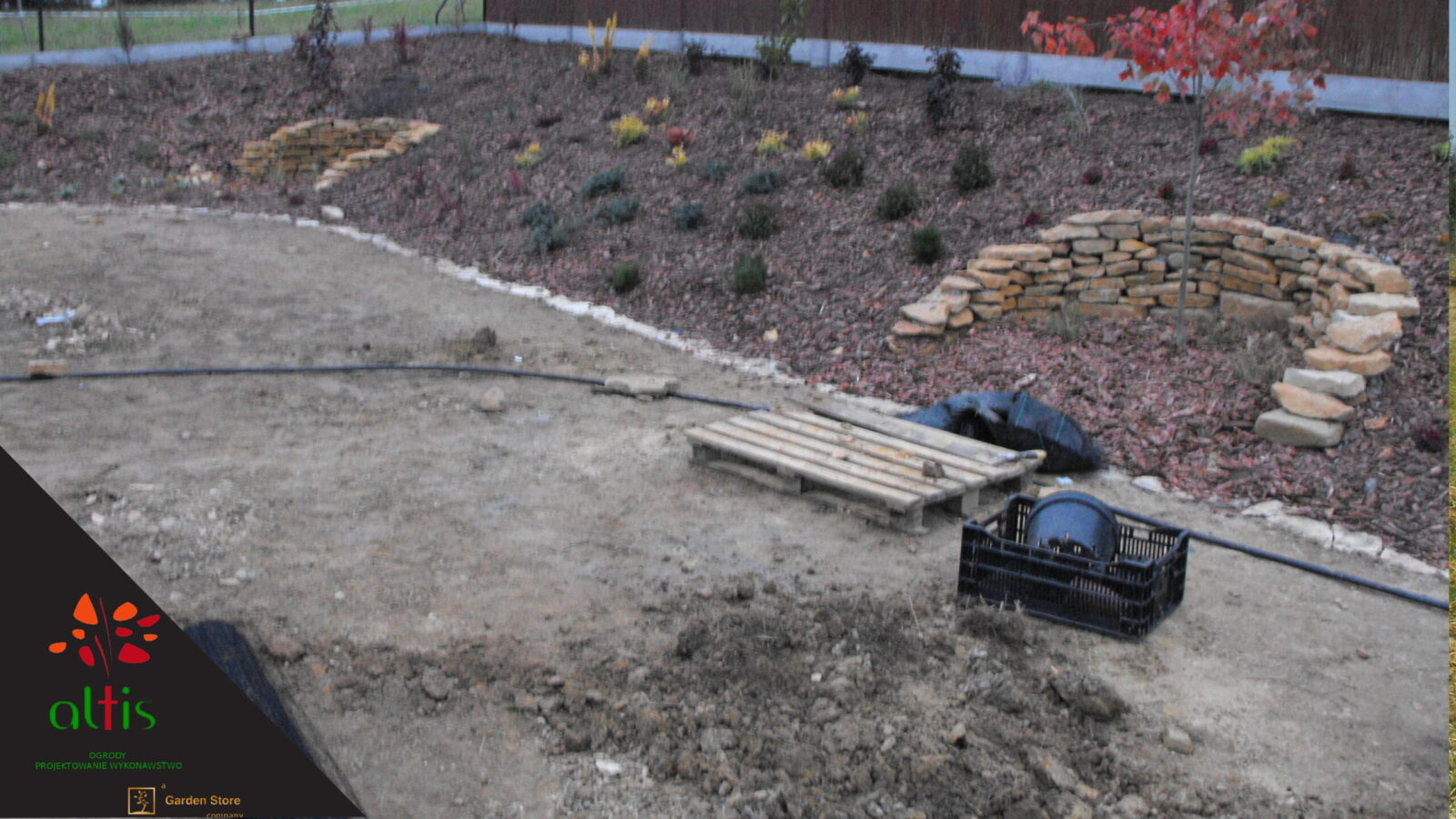 Aranżacja ogrodu wraz z systemem nawadniającym – Albigowa